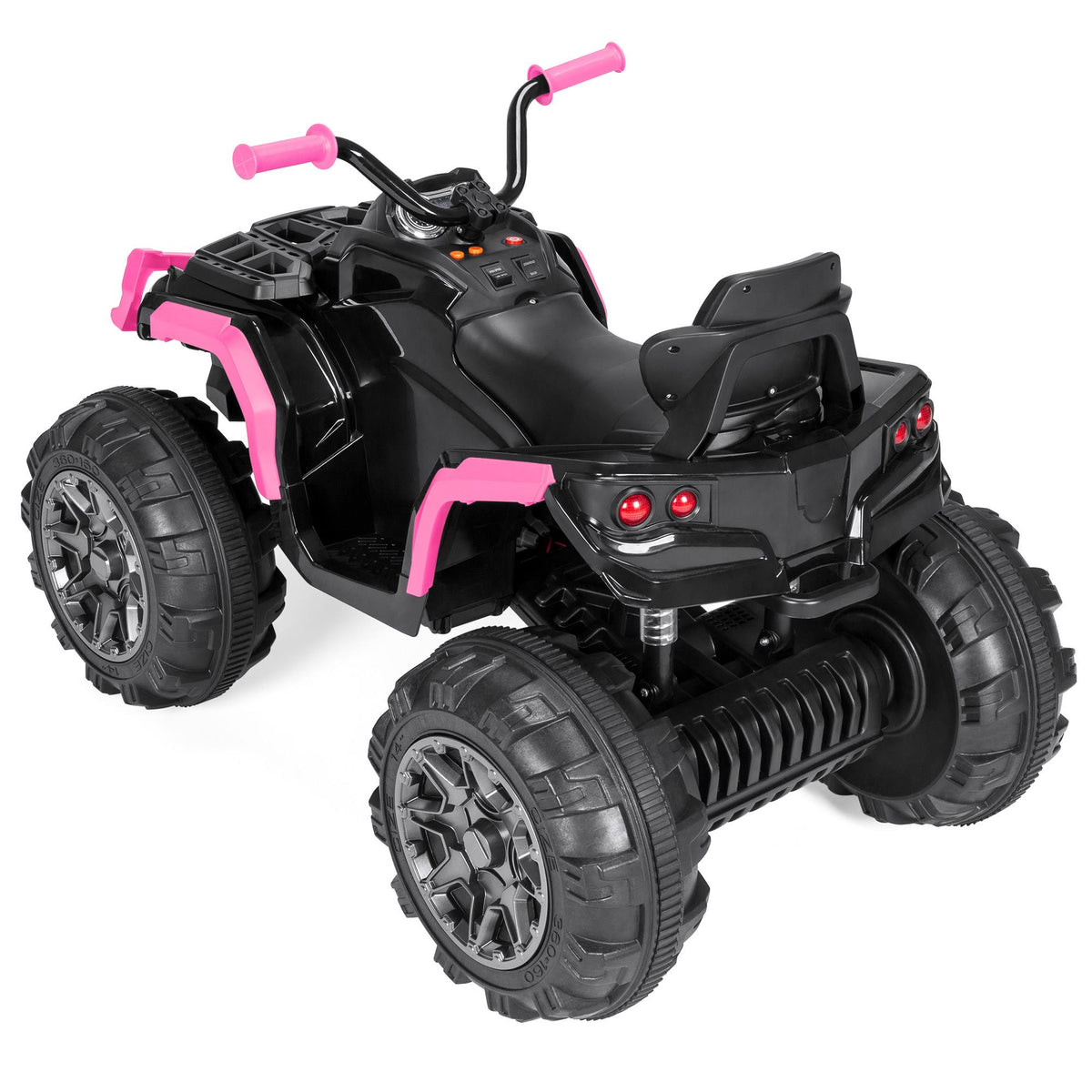 12V Pink Kids 4-Wheeler ATV Ride On Car Toy with LED Headlights C178