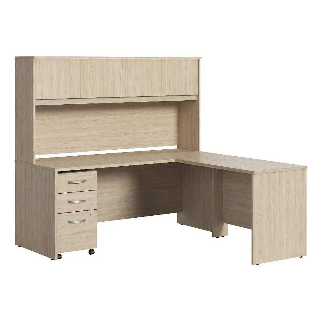 L Shaped Desk with Hutch & Drawers H37143