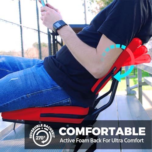 Black Portable Foldable Stadium Seat I93867