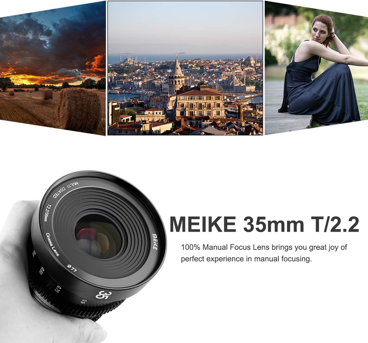 35mm T2.2 Manual Focus Cinema Lens for M43 Mount Cameras E424963