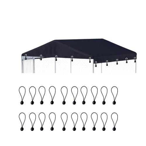 10' x 10' Black Waterproof Oxford Cloth Dog Kennel Cover O1947
