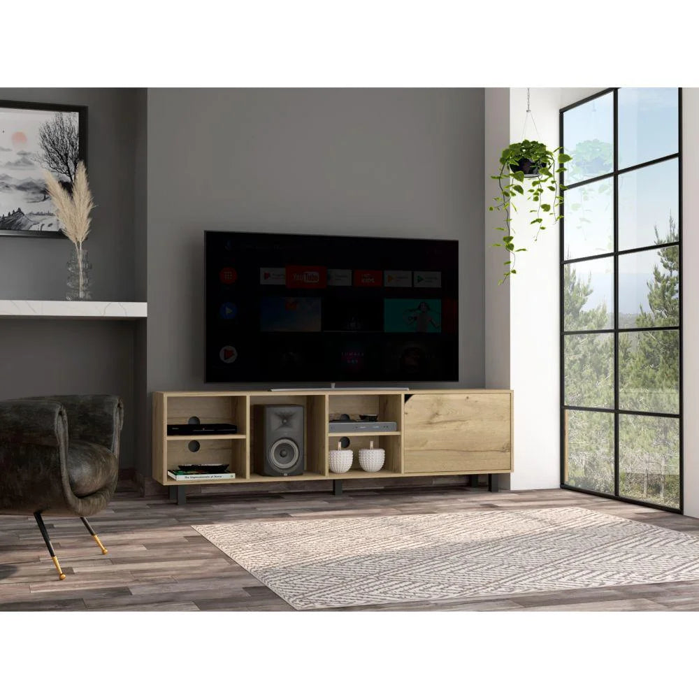Light Oak Engineered Wood TV Stand W1227