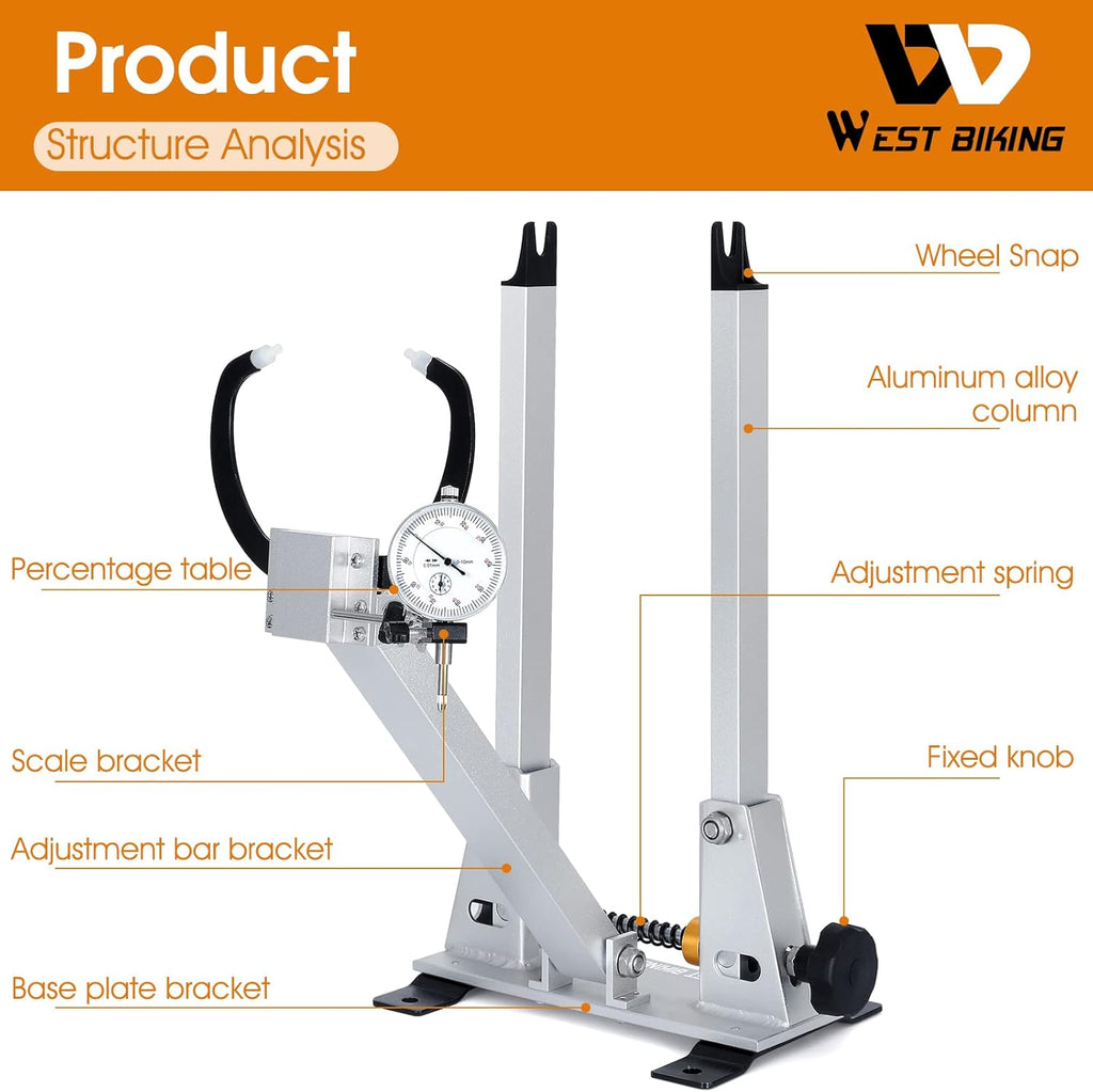 Wheel Truing Stand with Spoke Wrench for 16-29” 700C Bike Wheel G151680