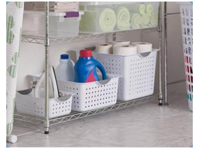 Plastic Storage Basket Bin Bundle Set U6110