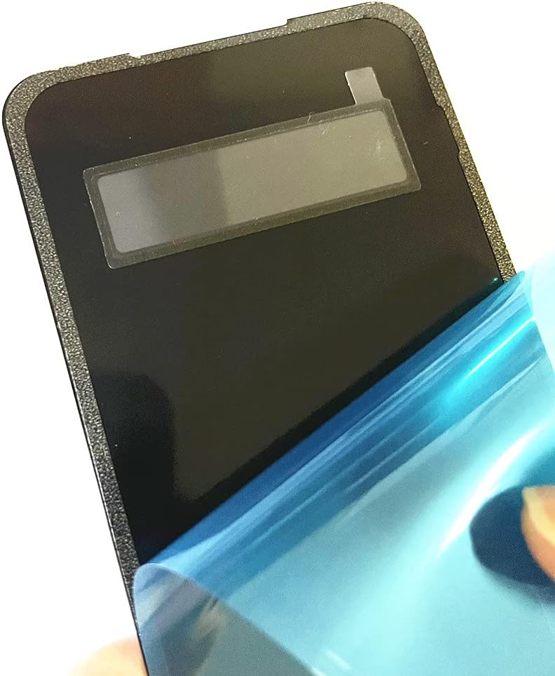 Black Front Glass Replacement with Pre-Installed Tape Parts Back Glass for LG V60 ThinQ Dual Screen Z226