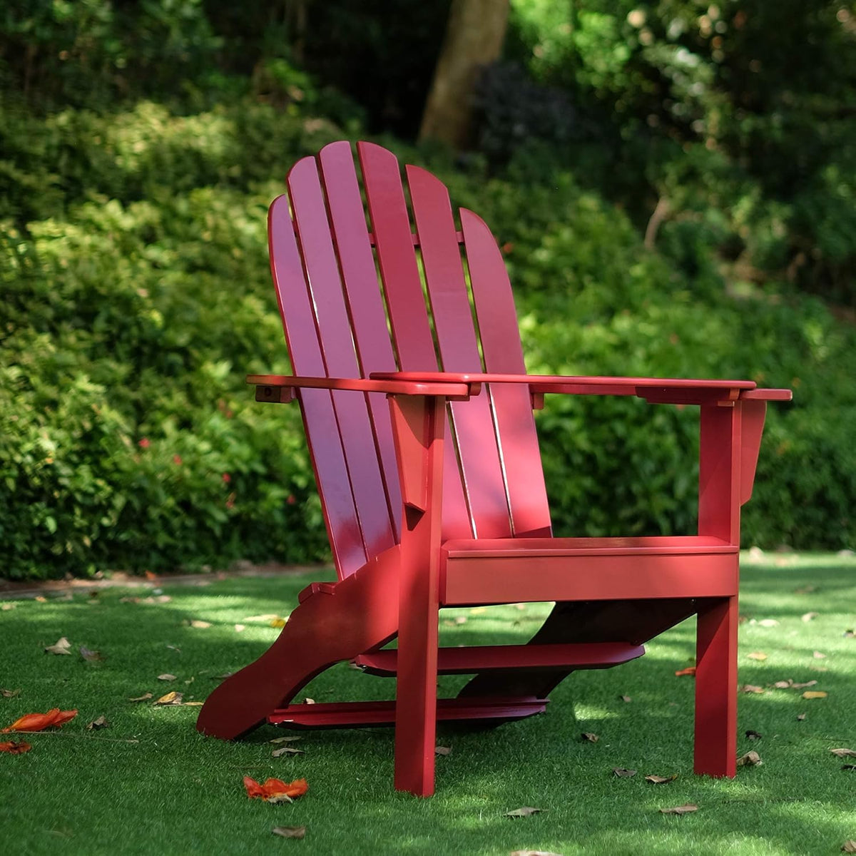 Yellow Adirondack Chair with Tray Table F569