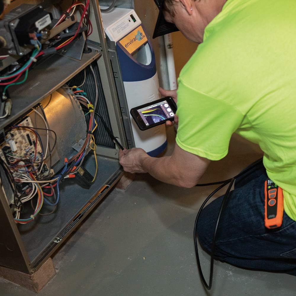WiFi Borescope Inspection Camera with Rechargeable Lithium-Ion Battery and LED Lights H608574