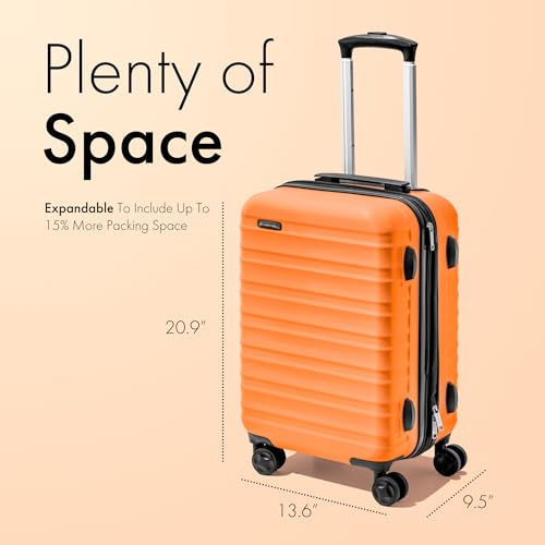 21 Inch Hardside Carry On Luggage with 4 Spinner Wheels Q16753