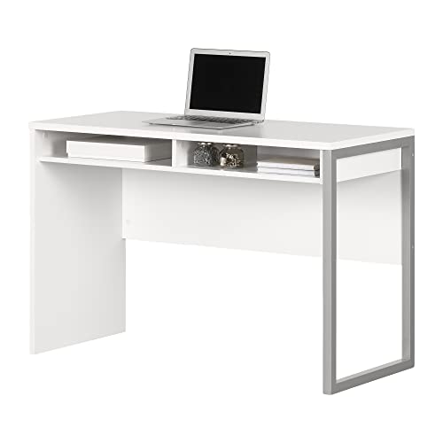 Pure White Metal Desk R609389