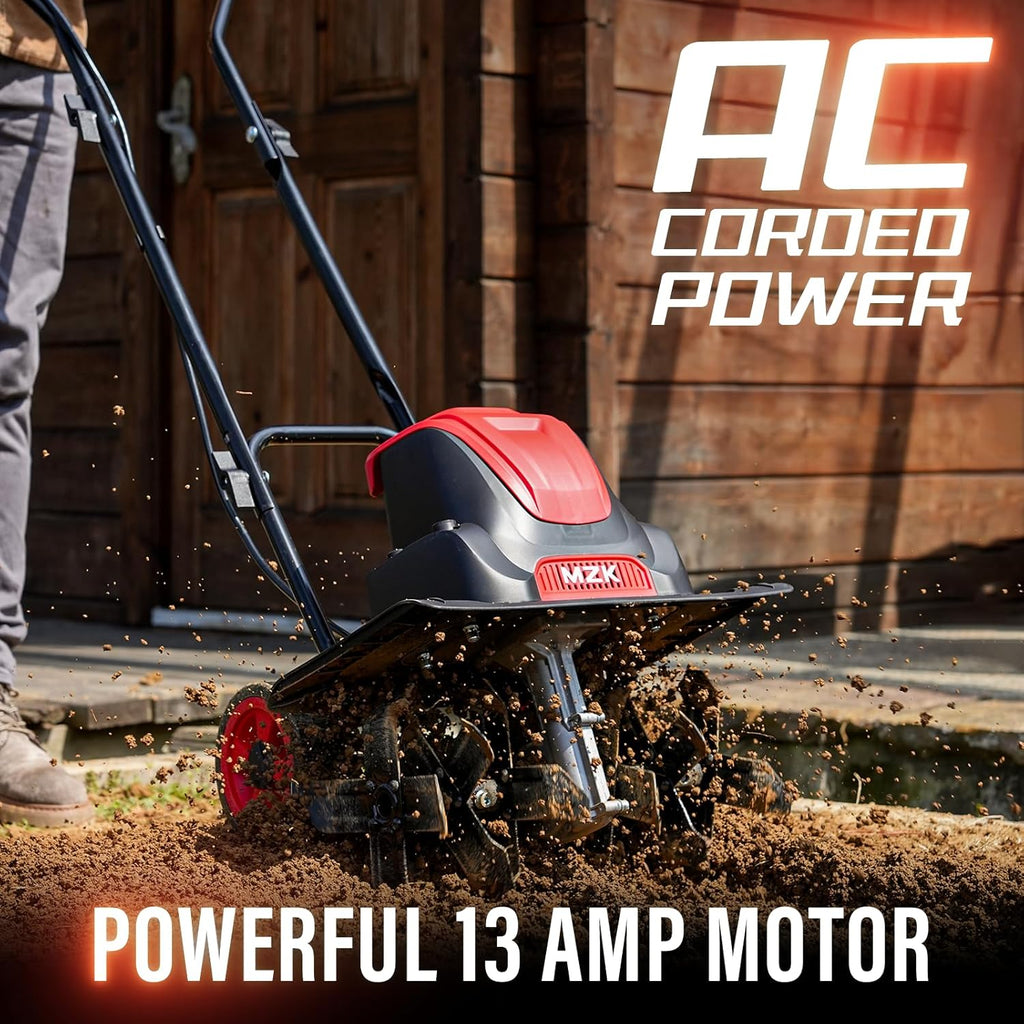 16-Inch 13-Amp Corded Electric Tiller/Cultivator with Adjustable Wheels K1174