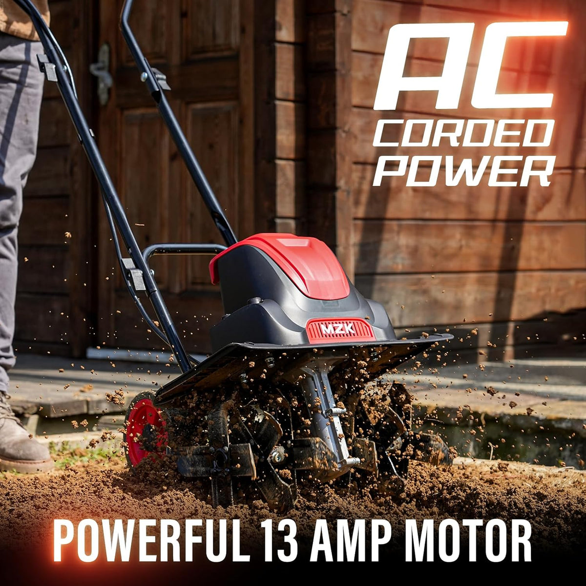 16-Inch 13-Amp Corded Electric Tiller/Cultivator with Adjustable Wheels K1174