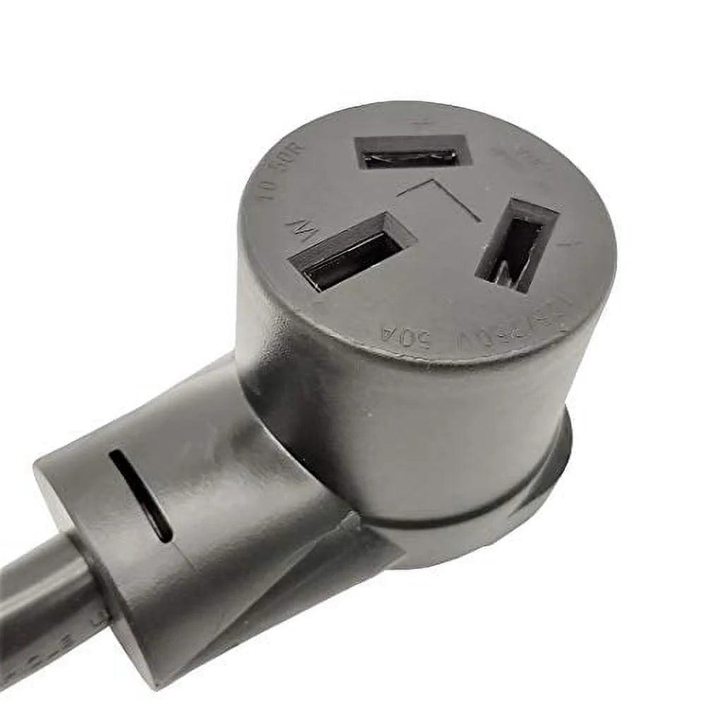 Adapter Cord Dryer 3 Prong Plug 10-30P to 10-50R Electric Stove Receptacle, 30A, 250V 1FT O61529