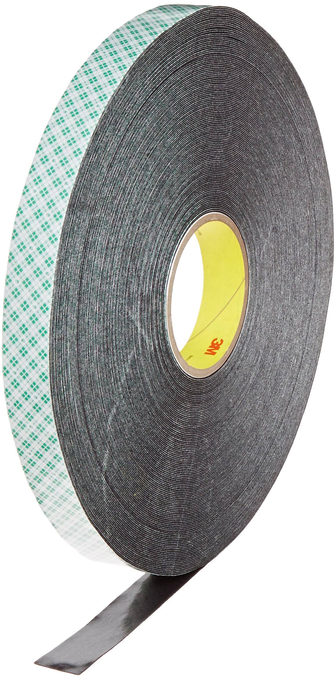 Urethane Foam Tape, black, 1x22x72 yd. W78862