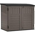 Outdoor Storage Shed, Horizontal, 4' x 2.5', Stoney Grey Y6315