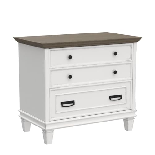 Brown Lateral File Cabinet W8708