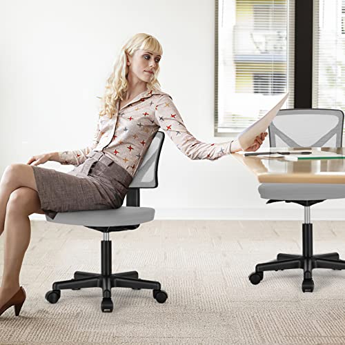 Black Mesh Desk Chair with Wheels A50306