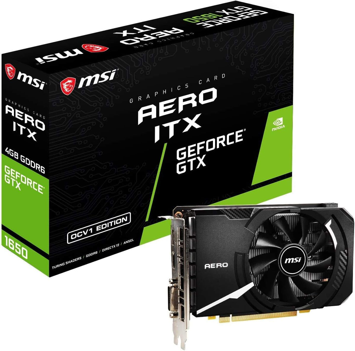 4GB GDRR6 GTX 1650 Graphics Card B714