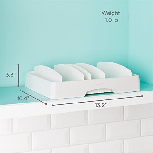 Adjustable Food Container Lid Organizer X1760