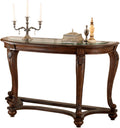 Dark Brown Glass Top Sofa Table U429