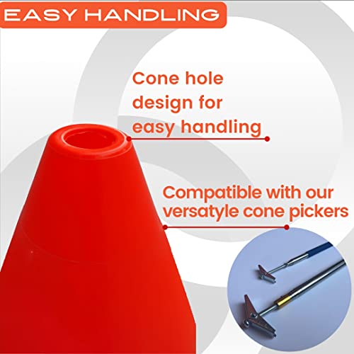 Set of 12 Heavy Duty Agility Training Cones C442154