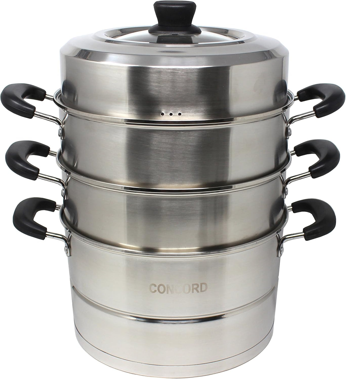 3 Tier Stainless Steel Steamer Set 28 CM J349026