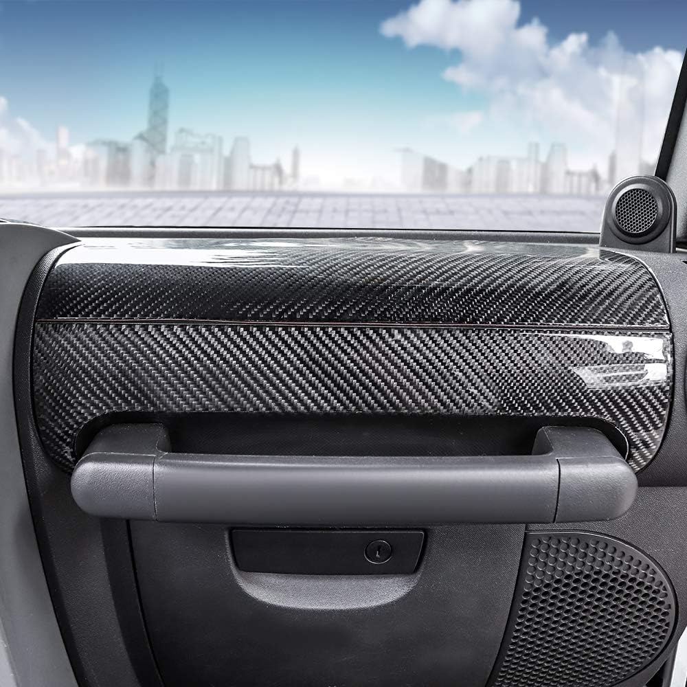 Co-Pilot Armrest Box Trim Sticker Kit Carbon Fiber Pattern L401