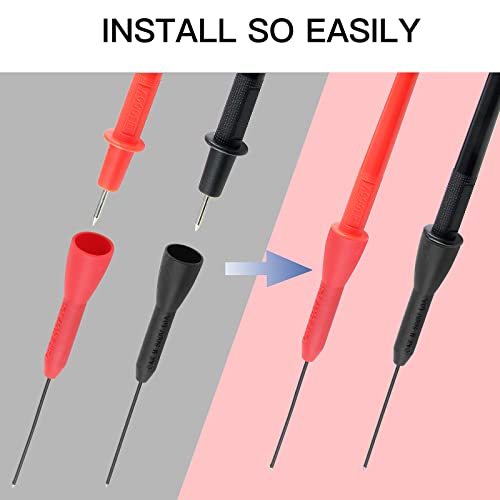 4 Pcs 600V/10A Non-Destructive Multimeter Test Probe Pins with 2mm Connector 4mm Banana Plug S180