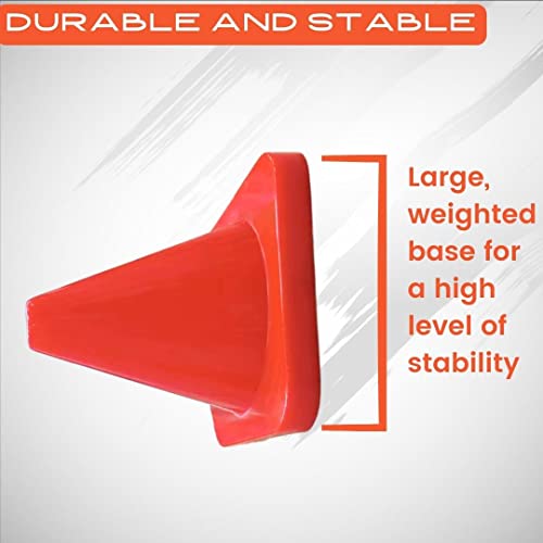 Set of 12 Heavy Duty Agility Training Cones C442154