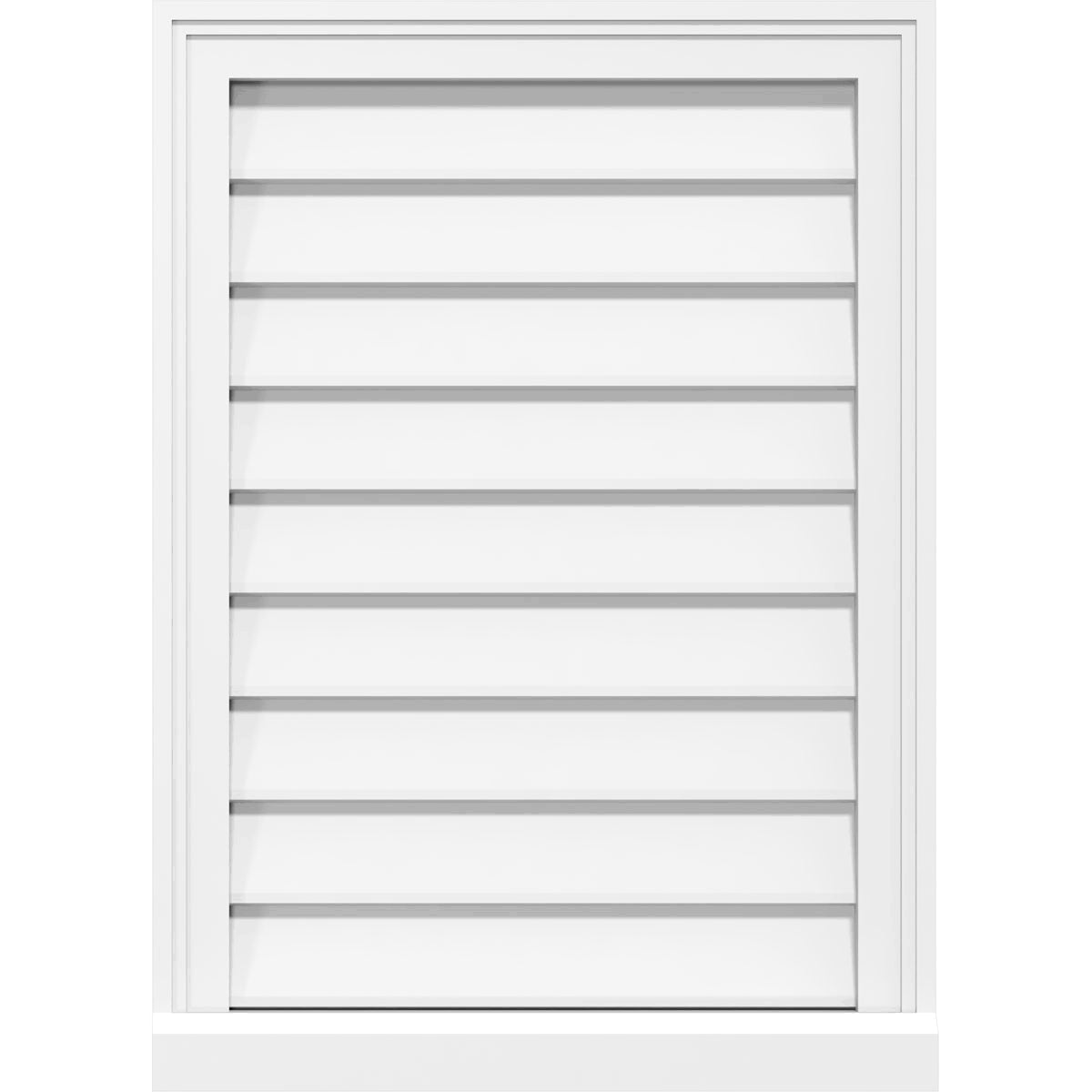 PVC Vertical Surface Mount Gable Vent O844