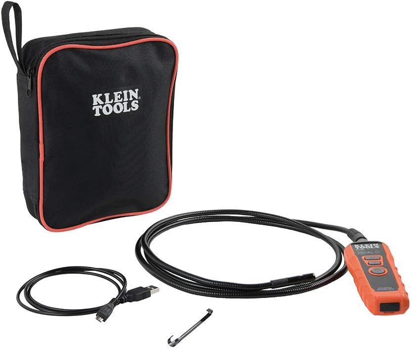 WiFi Borescope Inspection Camera with Rechargeable Lithium-Ion Battery and LED Lights H608574
