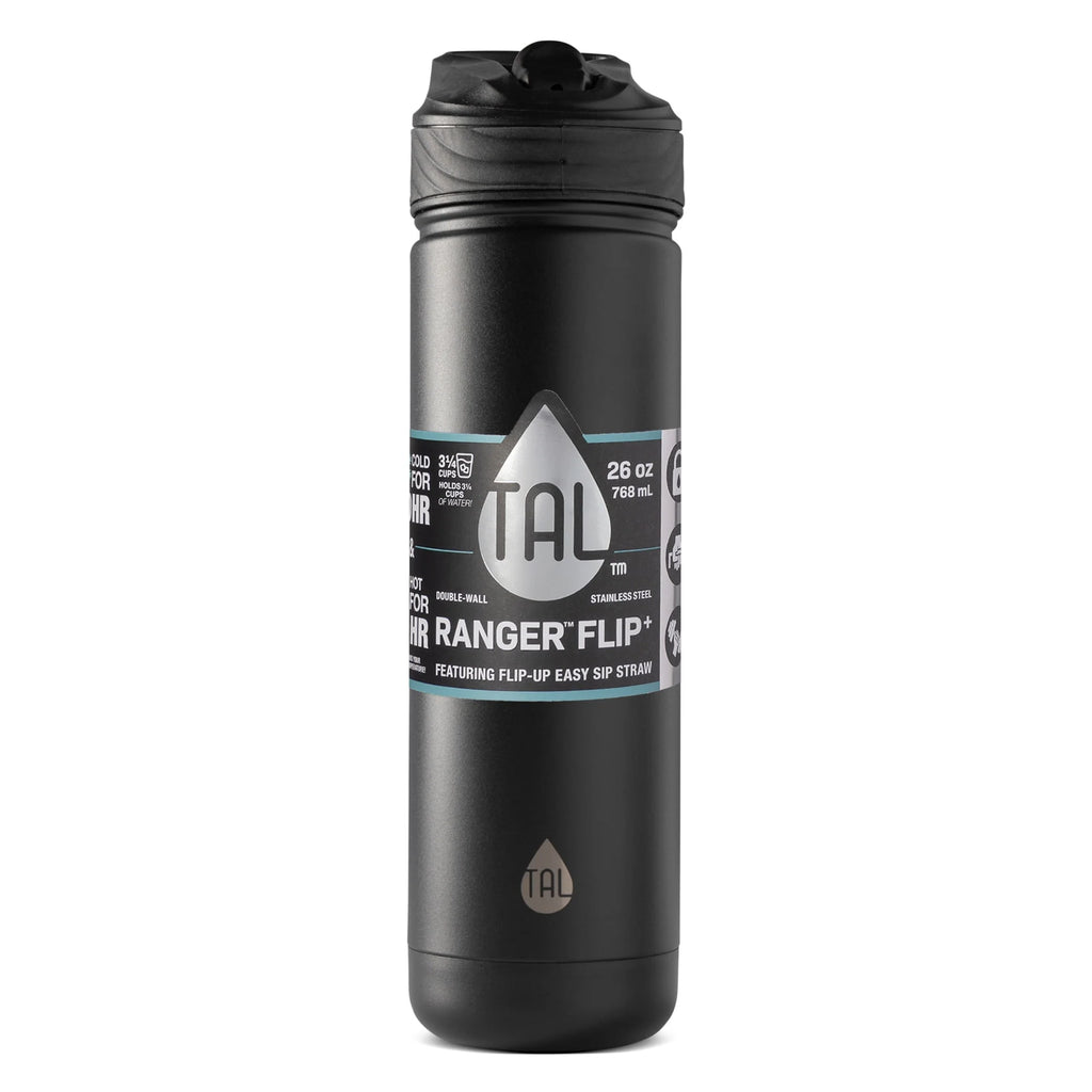 Black 26 oz Stainless Steel Water Bottle N6451