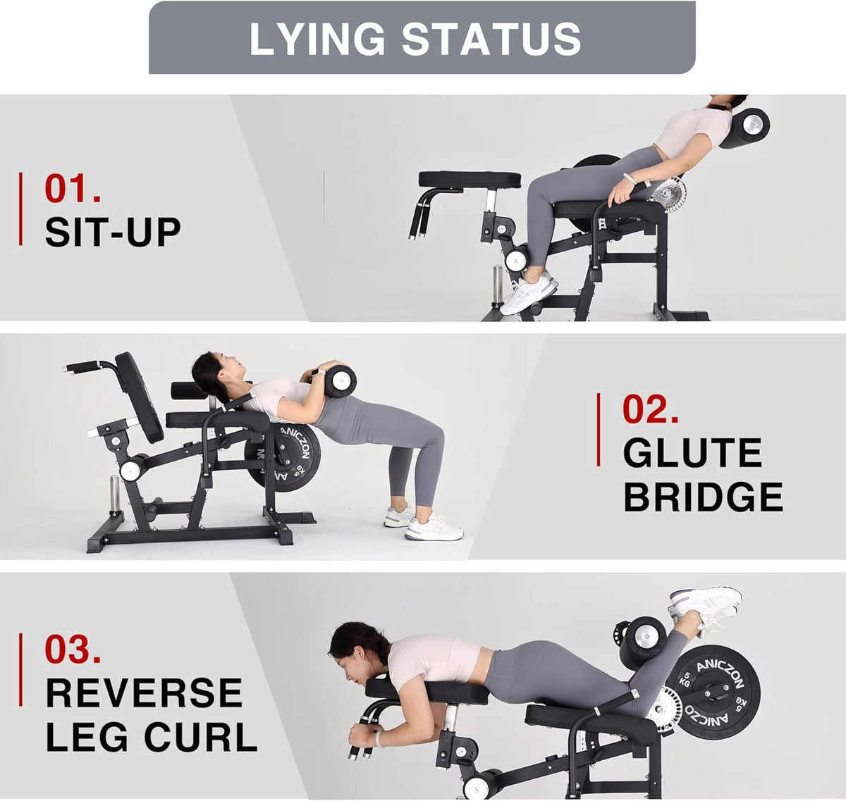 Leg Extension and Curl Machine with Adjustable Seat D36790