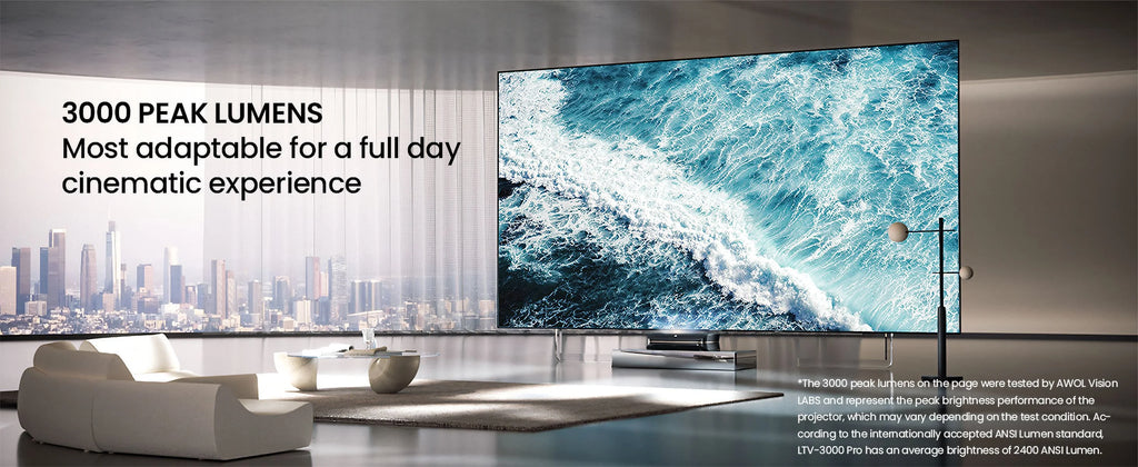 4K UHD Ultra Short Throw Triple Laser Projector with 2600 Peak Lumen G960