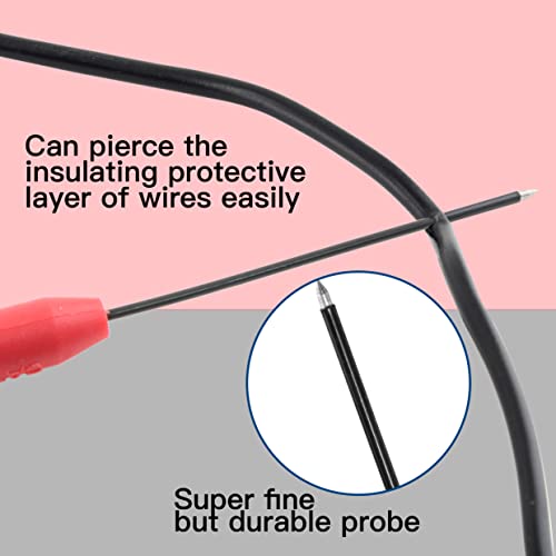 4 Pcs 600V/10A Non-Destructive Multimeter Test Probe Pins with 2mm Connector 4mm Banana Plug S180