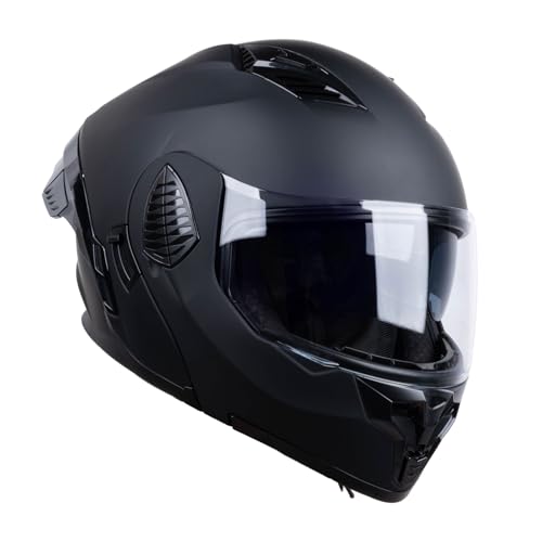 Matt Black X-Large Full Face Modular Motorcycle Helmet B50031