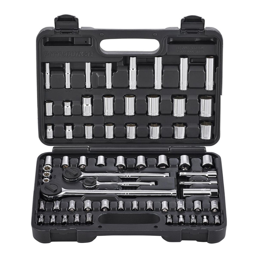 64-Piece SAE and Metric Socket Set O4477