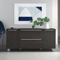 2-Drawer Lateral Filing Cabinet Espresso Silver G542380