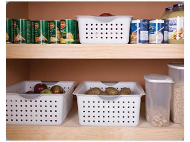Plastic Storage Basket Bin Bundle Set U6110