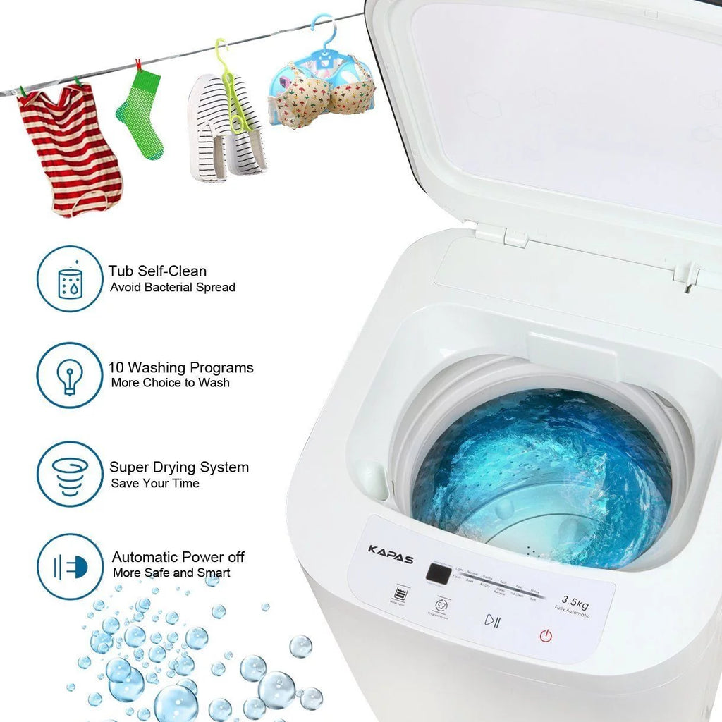 Compact Washing Machine with 8 lbs Capacity Top Load Tub Washer L355863