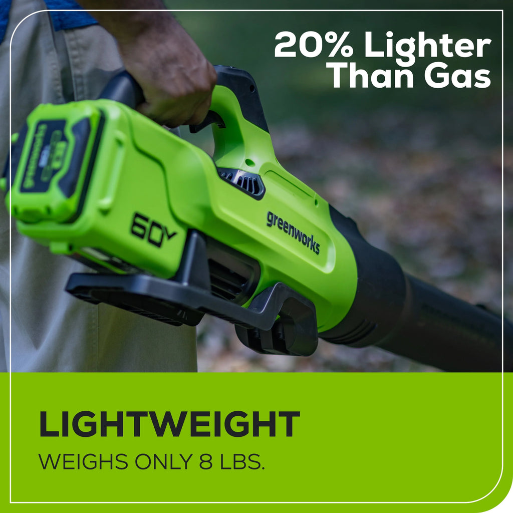 60V 630 CFM 170 MPH Leaf Blower with 2.5 Ah Battery & 3 Amp Charger Z21564