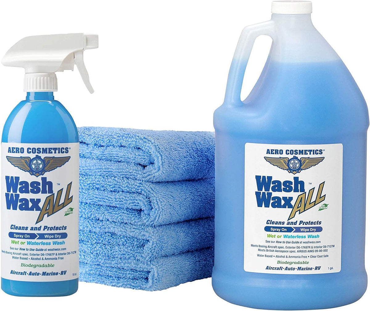 Wet or Waterless Car Wash Wax Kit 144 fl. oz I239758