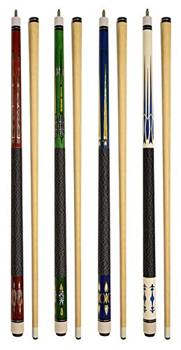 Set of 4 58" Pool Cue Sticks C504934