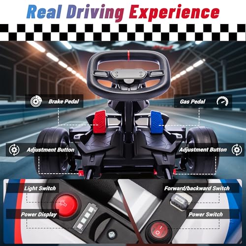 24V Licensed BMW Drift Kart with Dual 200W Motors N32708