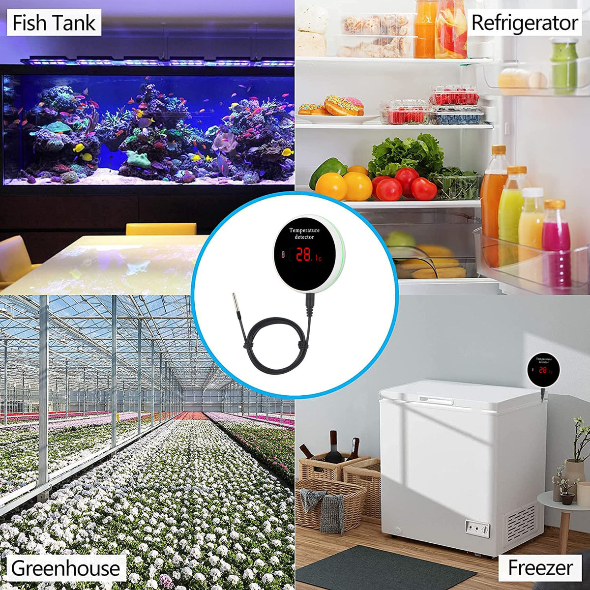 WiFi Temperature Sensor with Waterproof External Probe B991652