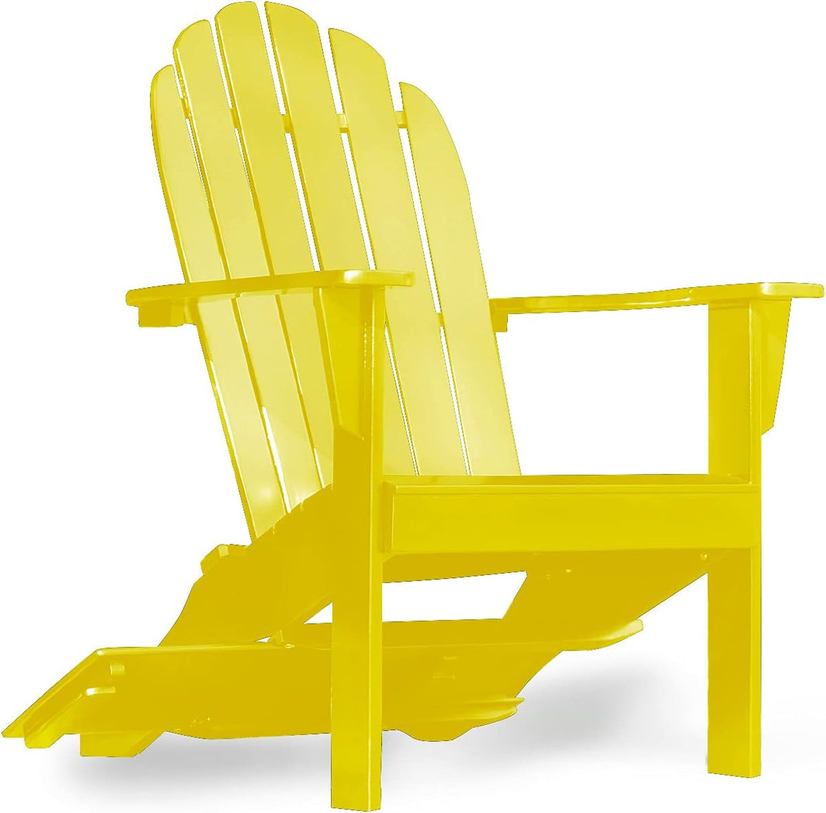Yellow Adirondack Chair with Tray Table F569