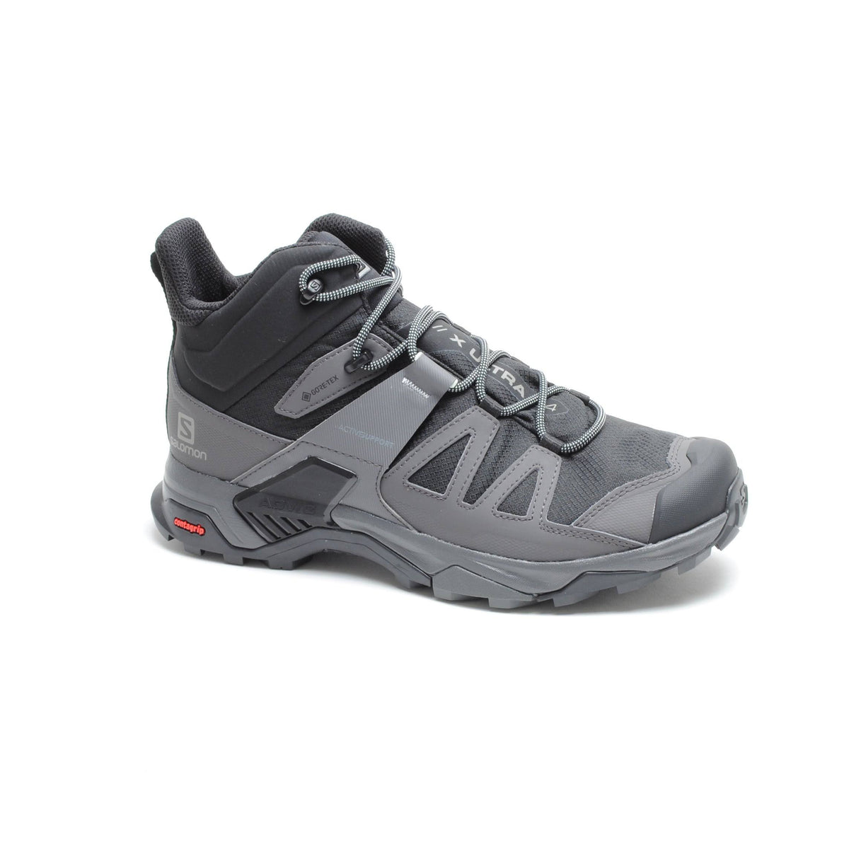 Black / Magnet / Pearl Blue Mid Wide GTX Hiking Shoes L154155