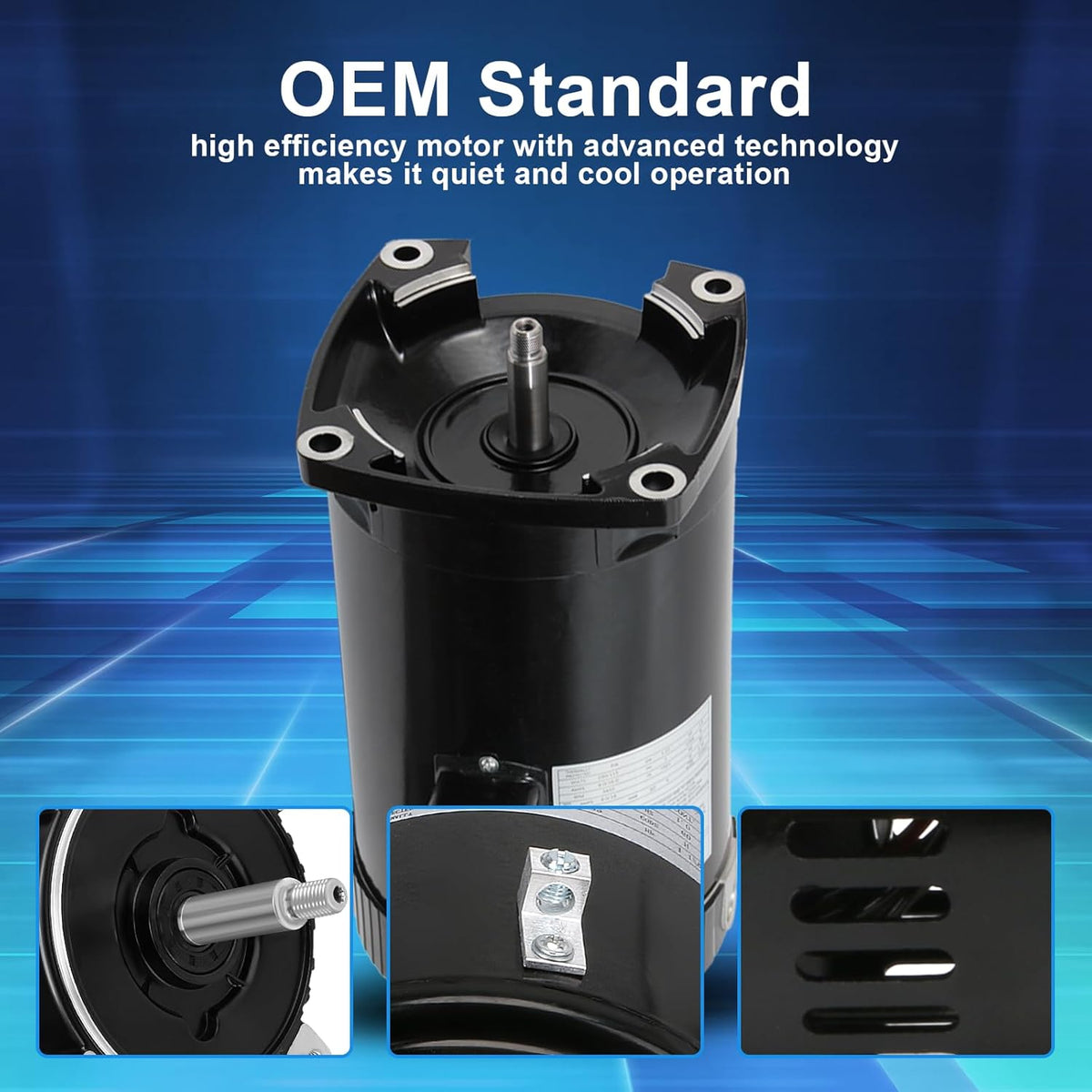 1.5 HP 3450 RPM 56Y Frame Pool Pump Motor P259