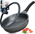 11In Nonstick Aluminum Deep Skillet with Lid S113