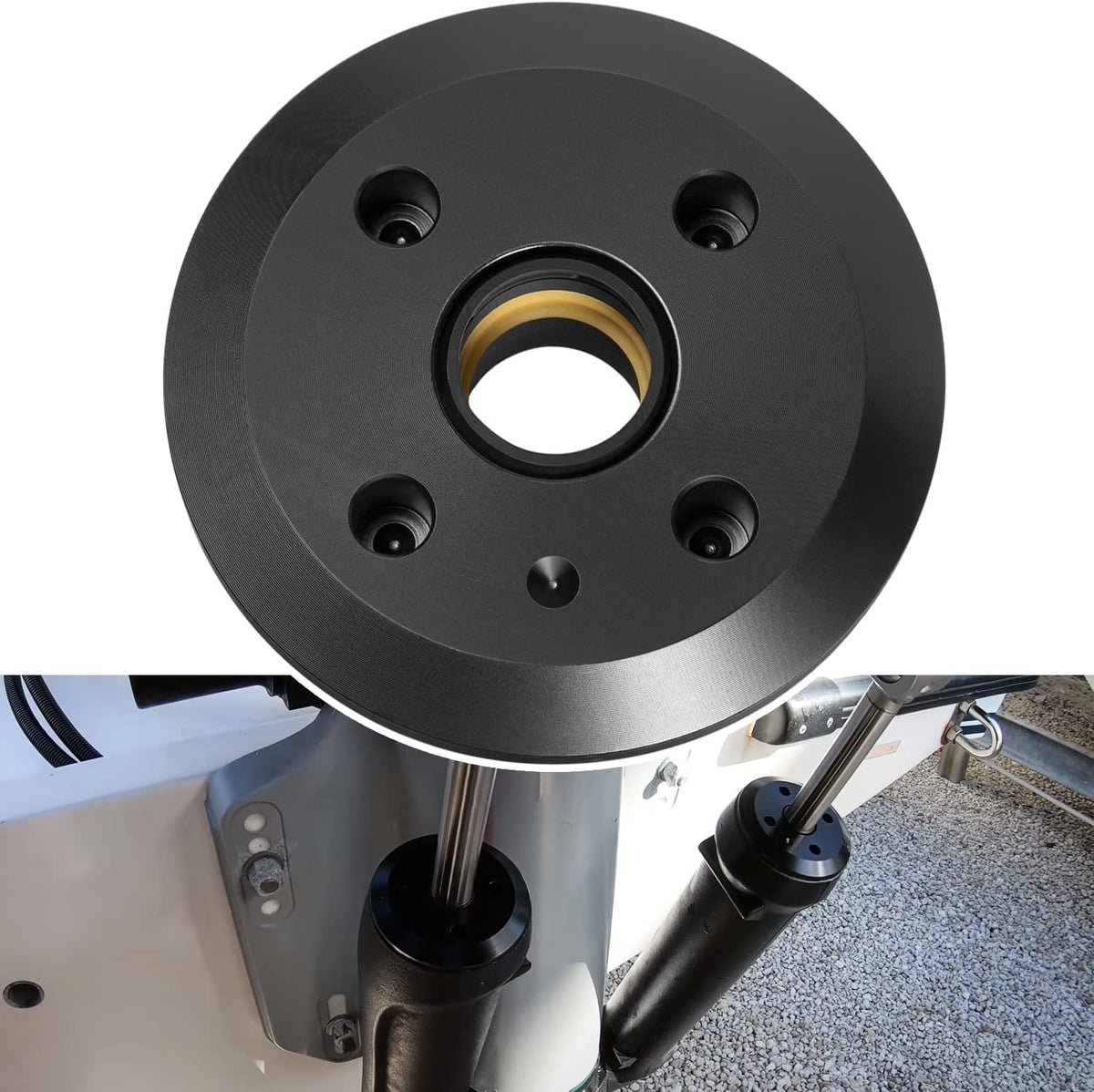 Black Outboard Trim Cap 6-Cylinder O88192