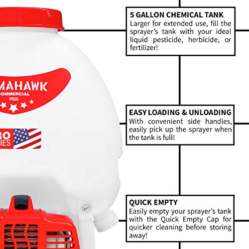 5 Gallon Gas Power Backpack Sprayer with Mist Attachment O59144